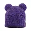 Dexshell Childrens Cable Twin Pompom Beanie in Purple